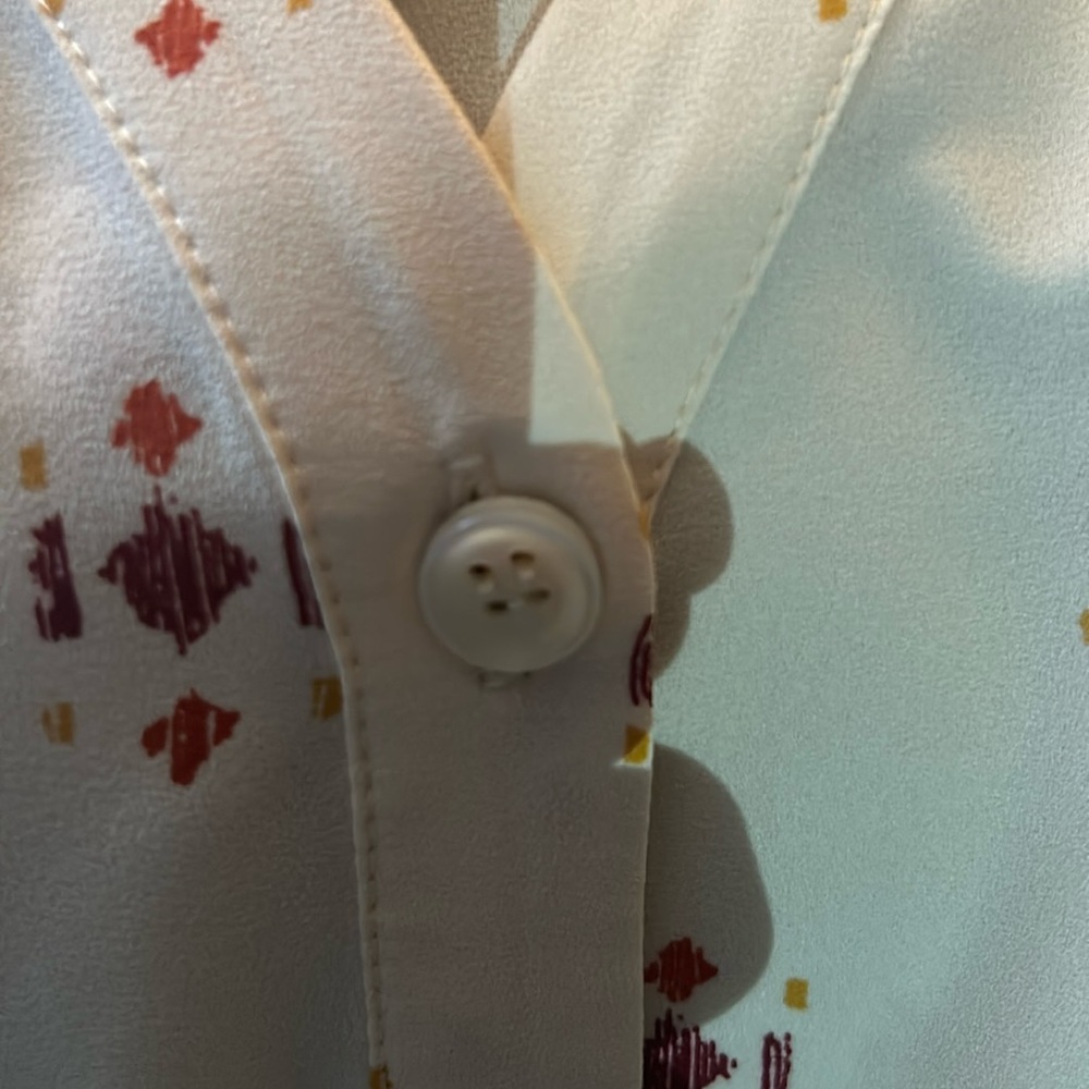 IVORY TOP WITH LACE AND SMALL PATTERNS from COLDWATER CREEK 2X